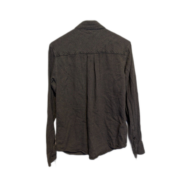 Valor Collective Dark Gray Flannel L/S Button Up Shirt Sz S Skater Streetwear - Picture 3 of 4